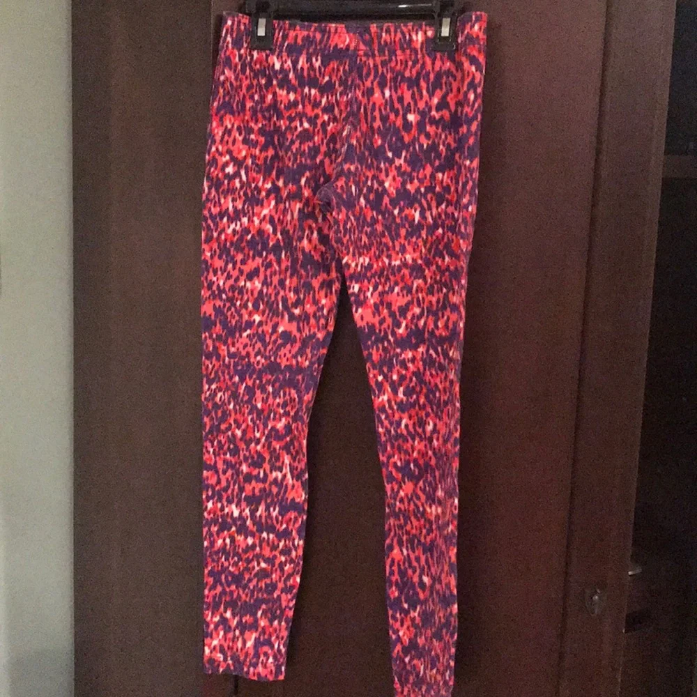 Nike Kids Multicolor Pink and Purple Patterned Leggings